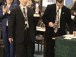 Руководиель и тренер сахалинской команды, директор СДЮШОР по восточным видам единоборств Ким Леонид
Открытый чемпионат и первенство Дальнего Востока по каратэ-до Сётокан (версия SKIF).
г.Уссурийск
апрель 2005г.