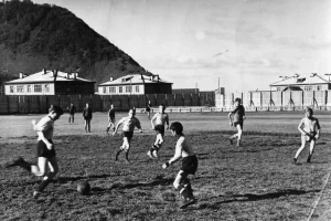 Матч детских команд в Невельске, 1962 год