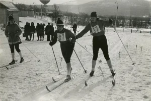 Лыжные соревнования в Южно-Сахалинске, начало 1970-х годов