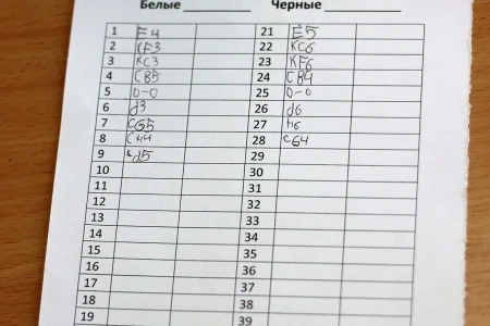Участники первенства области по шахматам сыграли партии первого тура