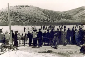 Стадион в Углегорске, начало 1950-х годов