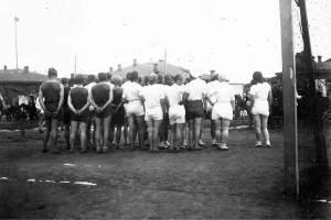 Открытие второй областной Спартакиады профсоюзов (Александровск, 1935 год)