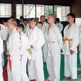 Матчевая встреча по дзюдо в г.Асахигава (Япония).
август 2004г.