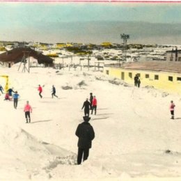 Зимний футбол в Охе, 1971 год