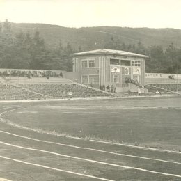 Стадион в городском парке, 1974 год