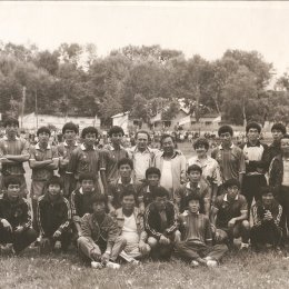Команда "Вольмидо" (Пхеньян, КНДР) в Долинске, 1988 год