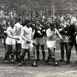 Ветераны советского футбола в Охе (1970 год)