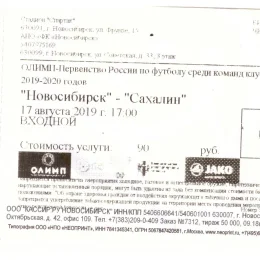 "Новосибирск" - "Сахалин", вид 1