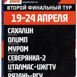 Второй финальный тур чемпионата России по волейболу среди женских команд высшей лиги "Б" (Южно-Сахалинск)