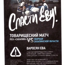 Благотворительный матч в пользу Евы Варосян. ПСК "Сахалин" - Сборная Сахалинской области