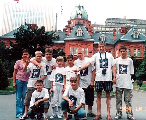 Поездка в Японию по Соглашению об обмене детскими спортинвыми делегациями между Сахалинской областью и префектурой Хоккайдо