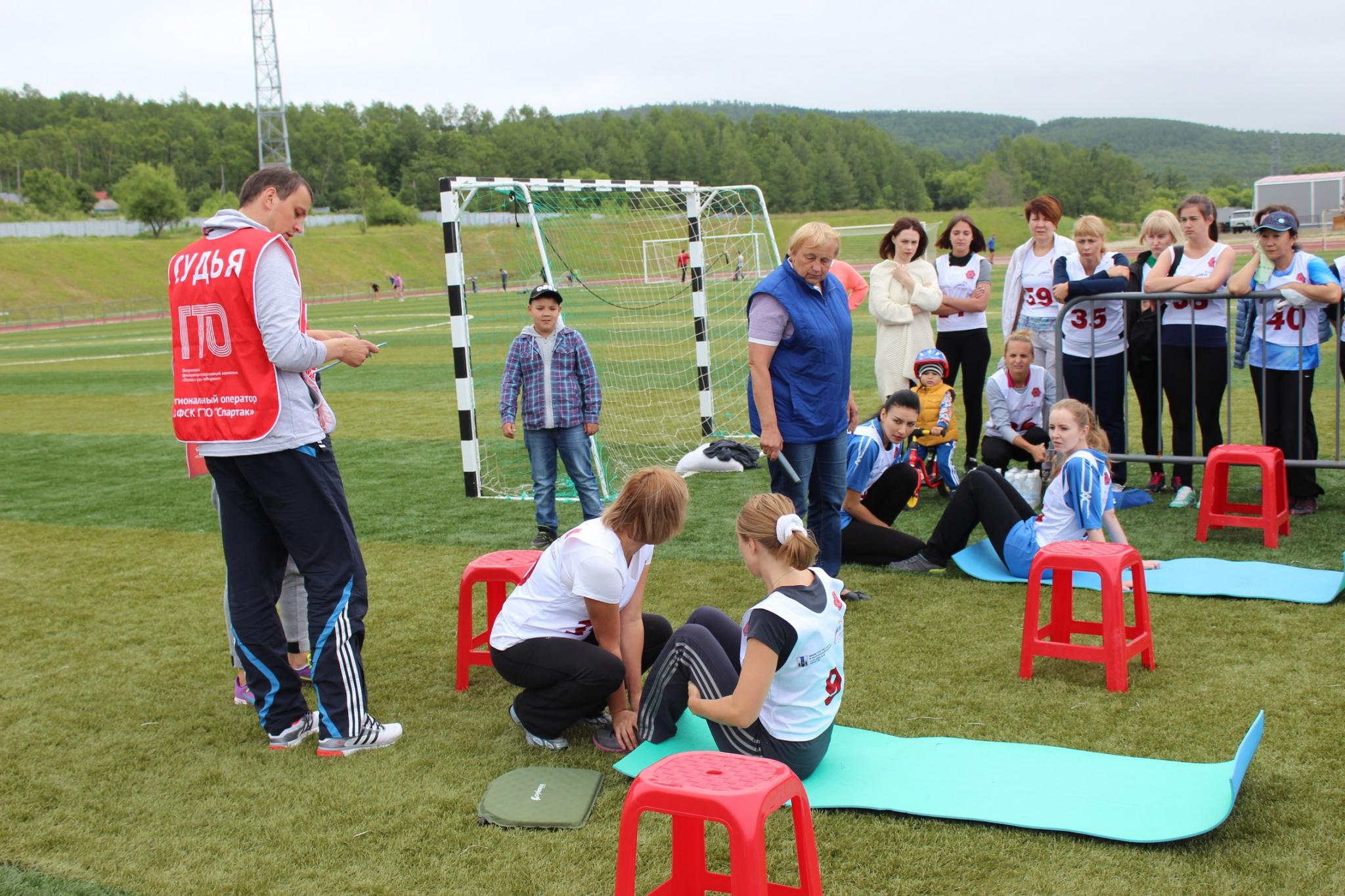 Состязания по сдаче норм ГТО в рамках Спартакиады ОИВ