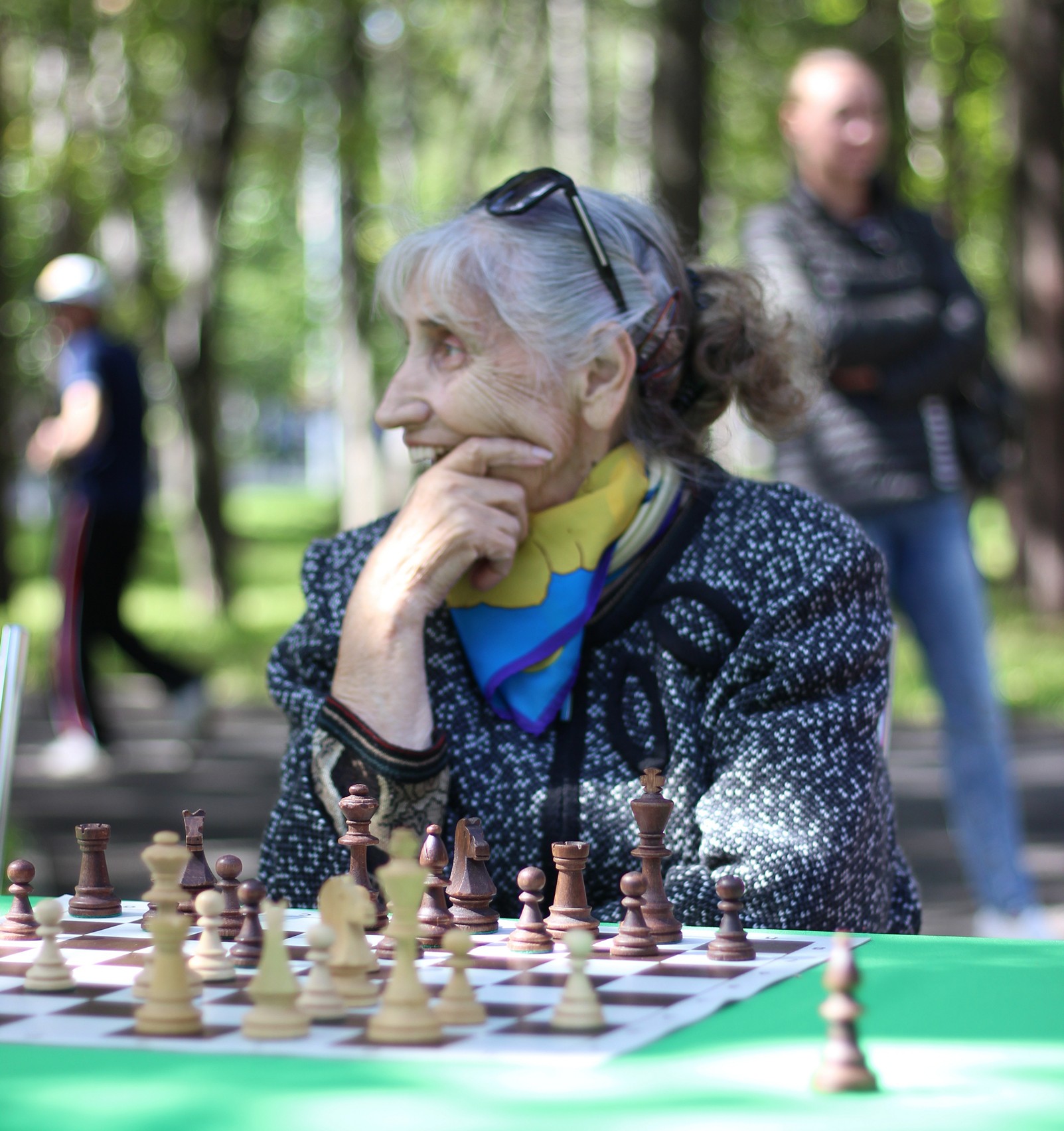 Праздник шахмат в городском парке