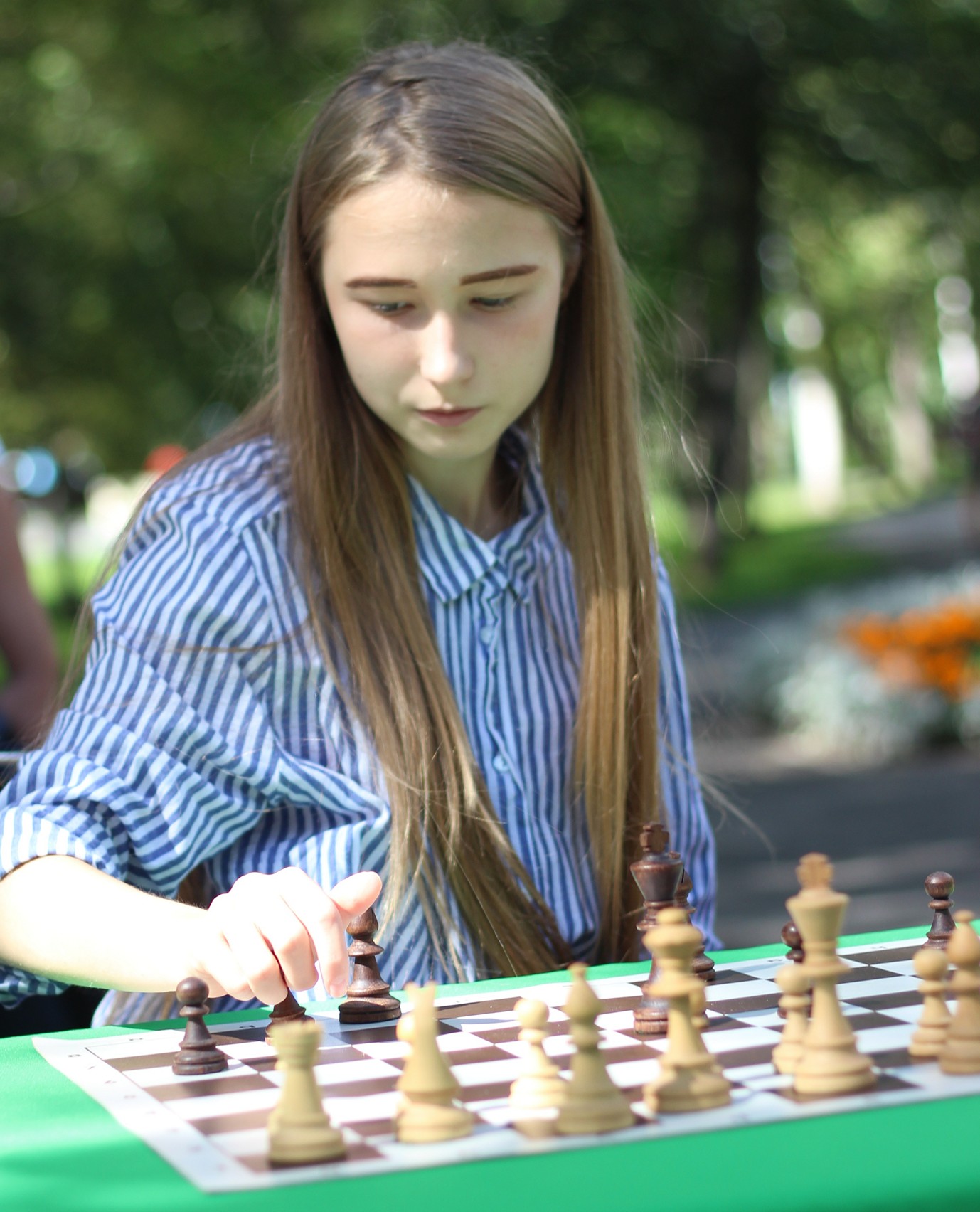 Праздник шахмат в городском парке