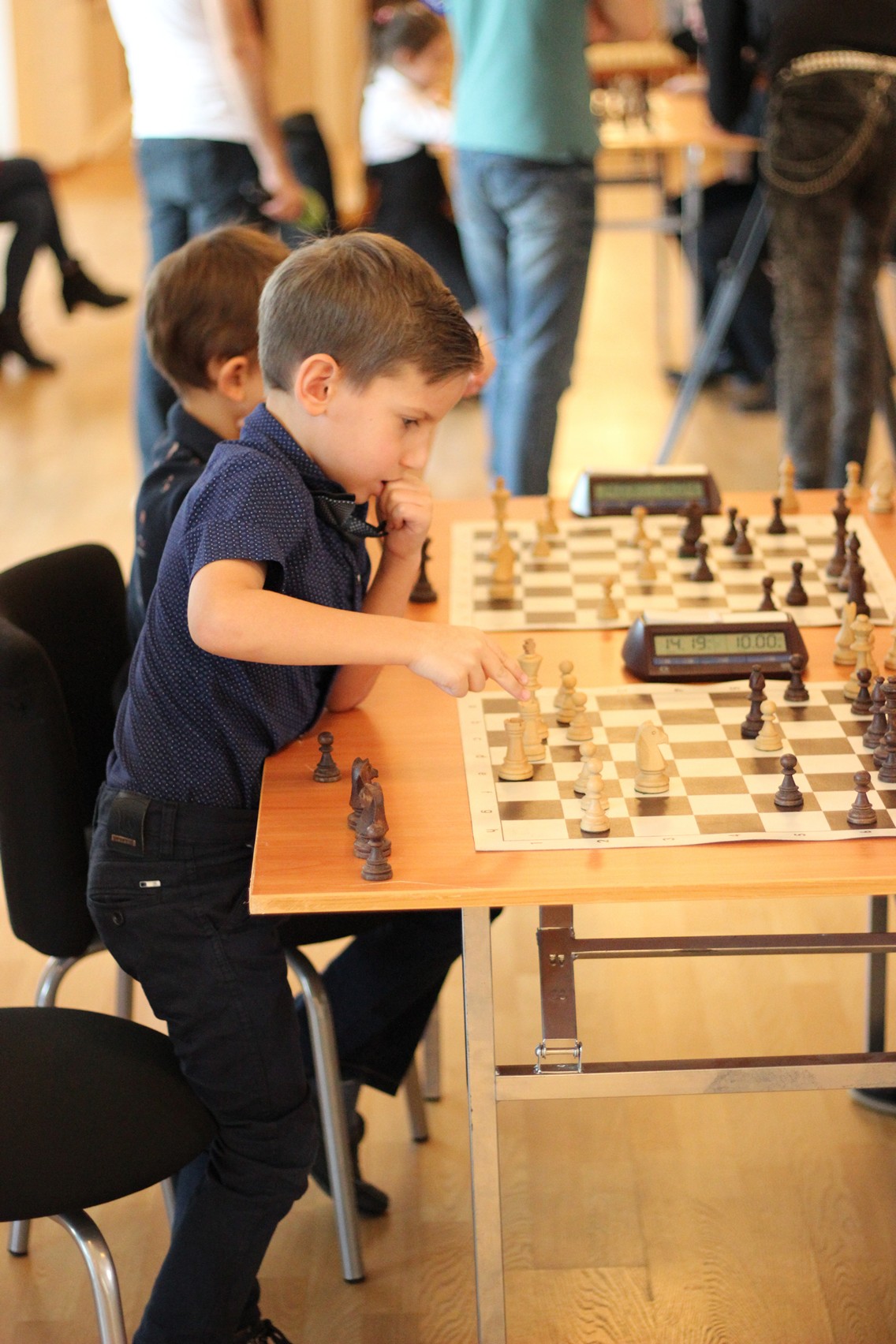 Матч между юными шахматистами и работниками учреждений культуры