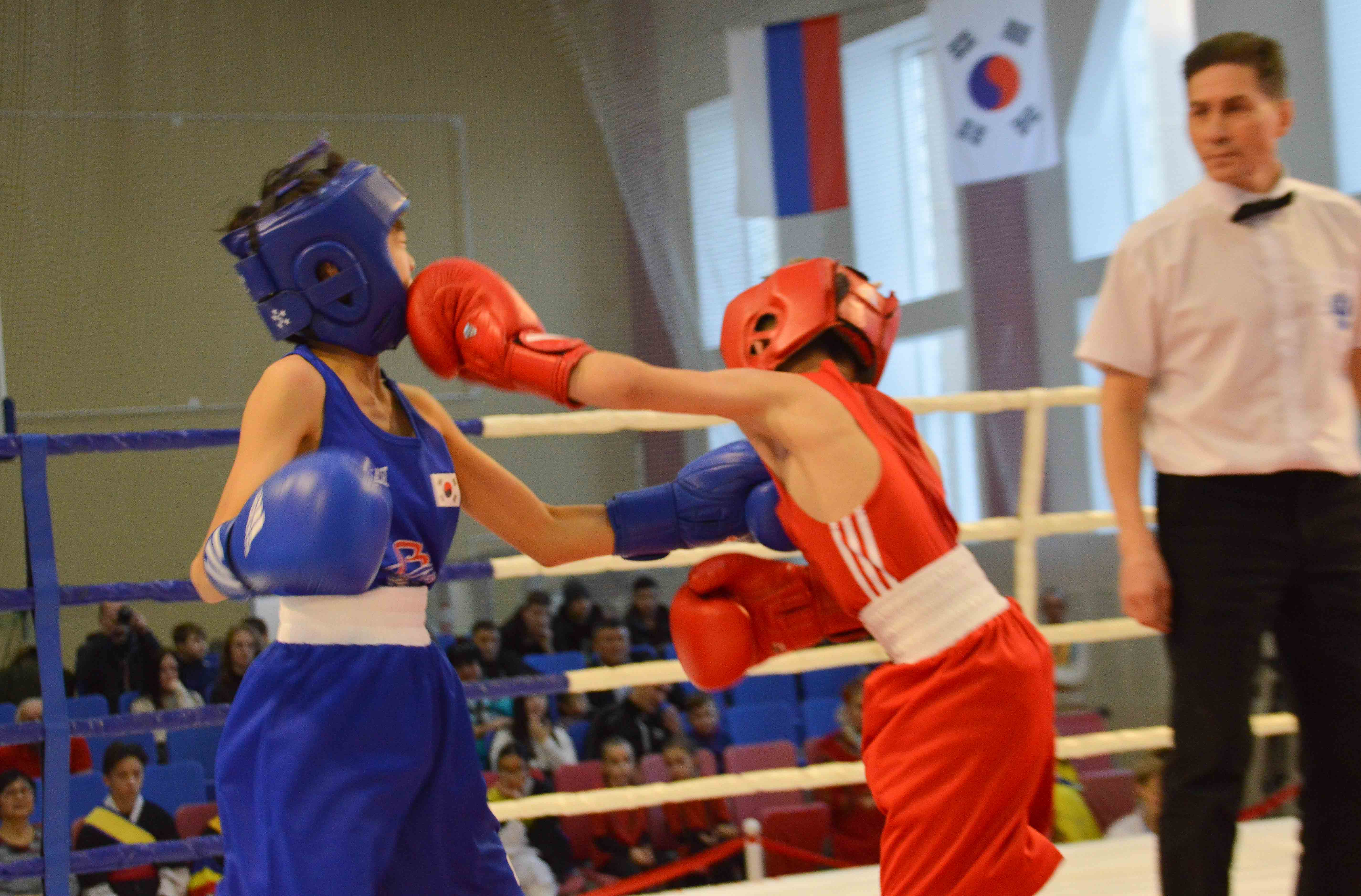 Матчевая встреча по боксу между командами Сахалина и Южной Кореи