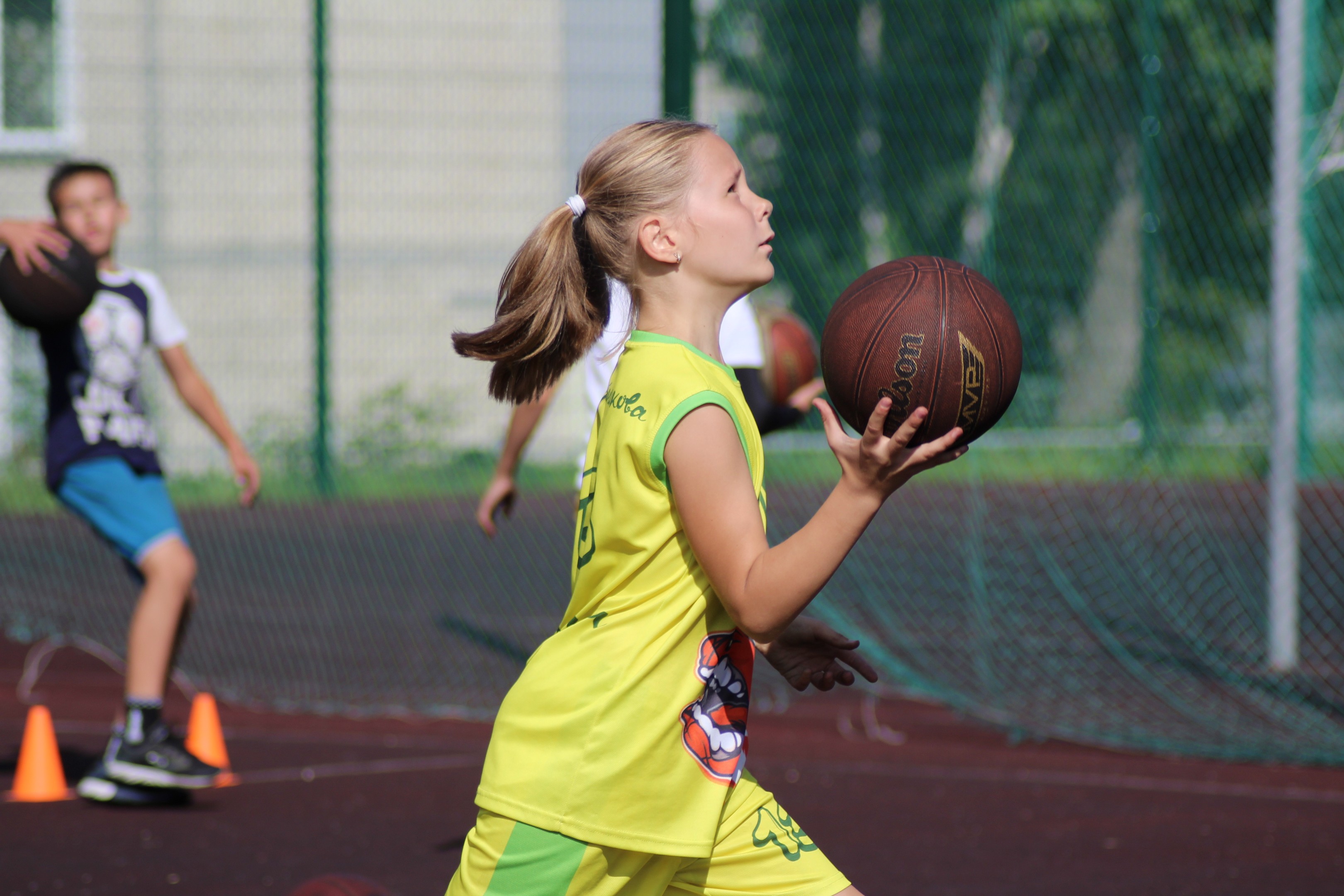 Летние тренировки баскетболистов в СОШ № 22