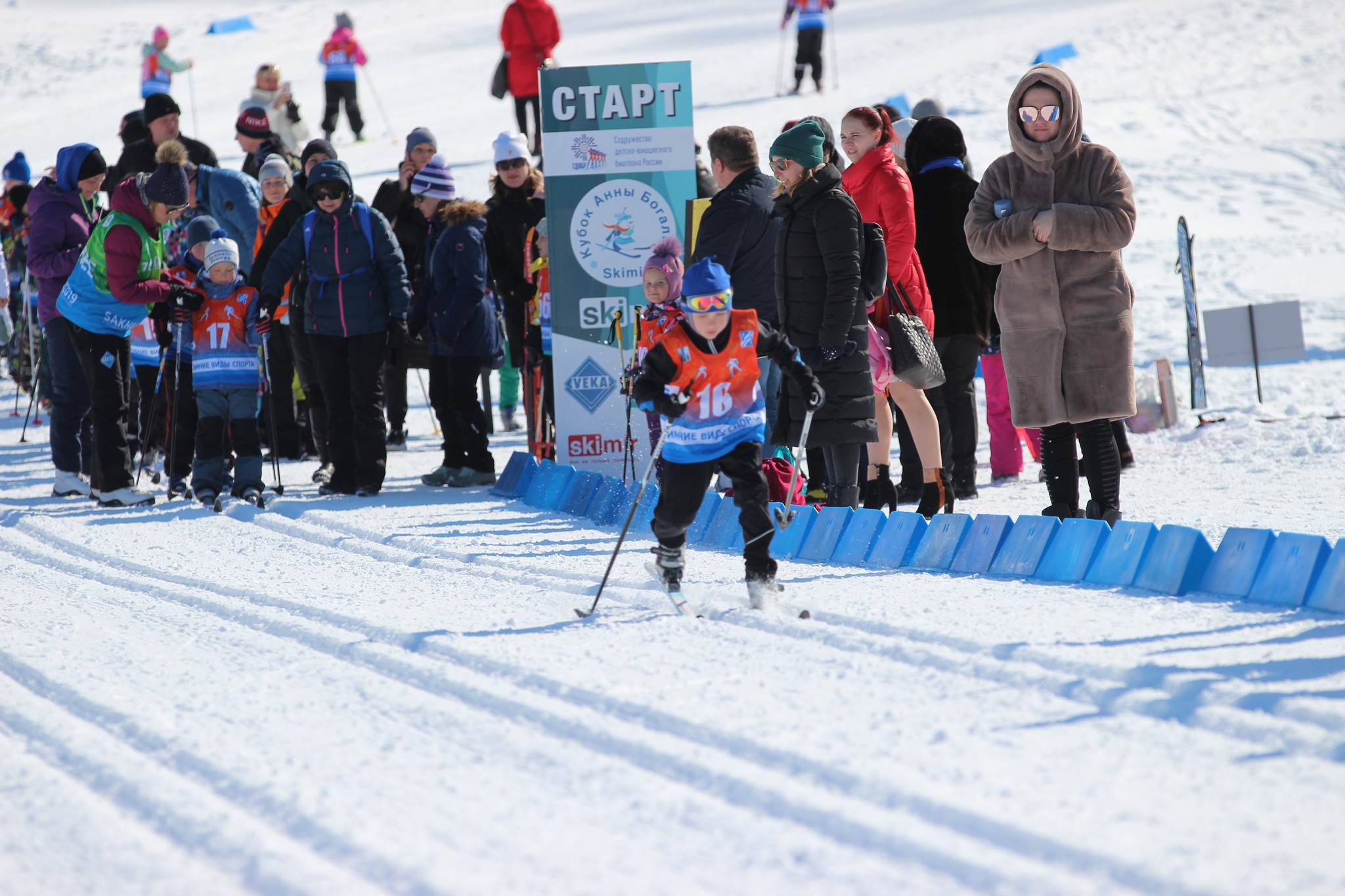 Соревнования по лыжным гонкам в рамках Спартакиады дошкольников