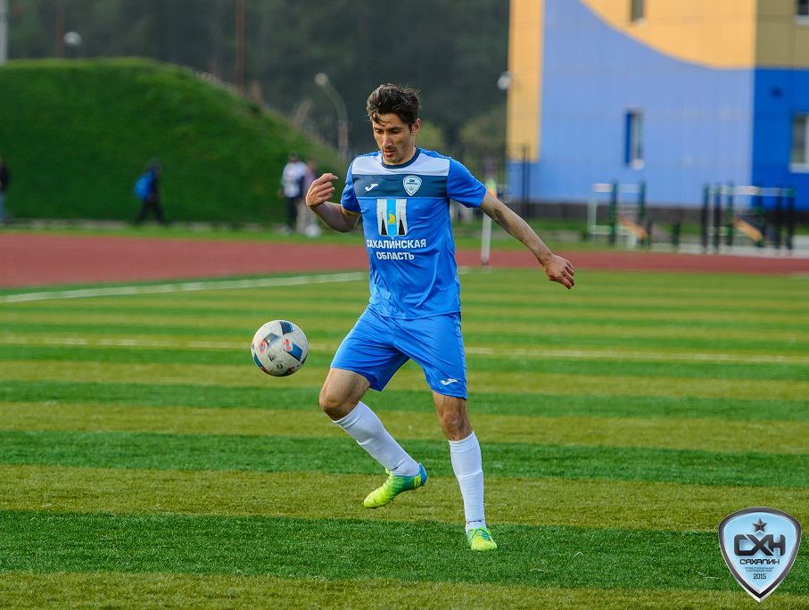 Муртази Алахвердов первым из игроков «Сахалина» провел в его составе 150 матчей. Фото пресс-службы ПСК «Сахалин»