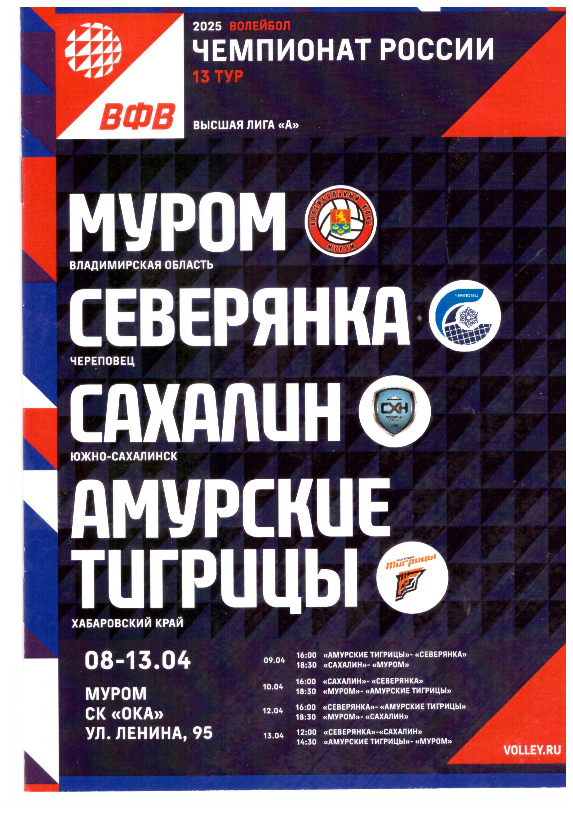 13-й тур высшей лиги "А" (Муром)